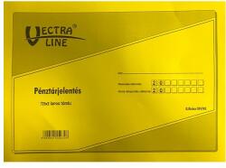 VECTRALINE Nyomtatvány pénztárjelentés VECTRALINE A/4 25x2 lapos fekvő (BKISKER104/VK) - vectraline