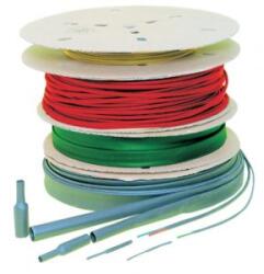 Tracon Electric Zsugorcső, vékonyfalú, 2: 1 zsugorodás, fehér, dobon 4, 8/2, 4mm, POLIOLEFIN (ZS048FEH-D)