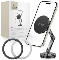  Telefontartó Autóba Tech-protect N57 Magnetic Magsafe Dashboard Car Mount & Desktop Phone Stand Black