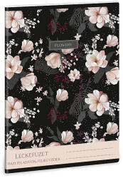 Ars Una virágos leckefüzet - Flowery Black