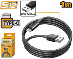 INGCO Töltőkábel 1 m 3A (USB-A to USB-C) (IUCC01) - agrotrade
