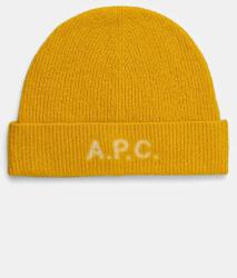 APC A. P. C. gyapjú sapka bonnet harry sárga, gyapjú, WVBDK. M25085 - sárga S