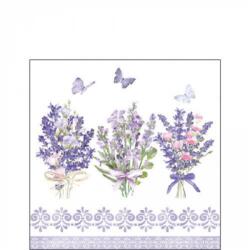 Ambiente Levendula virágos papírszalvéta 25x25cm, 20db-os Lovely lavender