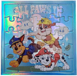 Nickelodeon Mancs Őrjárat All In 25 db-os hologrammos puzzle meghívóval
