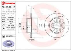 BREMBO Disc frana SEAT LEON (1P1) (2005 - 2012) BREMBO 08.9502. 11