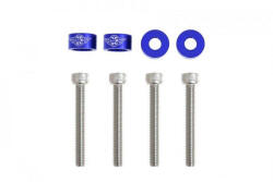 --- None --- Univerzális csavar M6x1.0 45mm JDM Kék