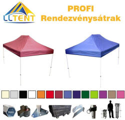 LLTent PROFI rendezvénysátor oldalfal nélküli - Burgundy barna (491c)
