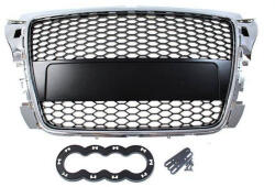 --- None --- Audi Hűtőrács A3 8P RS Style Króm Fekete 07-12
