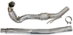TurboWorks Downpipe (Leömlőcső) Katalizátorral Audi A3 / S3 (8V) / TTS (FV), Seat Leon Cupra R (III), VW Golf R (VII) / Arteon 4motion, Skoda Superb 4x4, 2.0TFSI - 76mm / 3