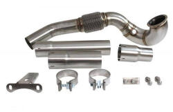 TurboWorks Downpipe (Leömlőcső) Decat Audi A3 (8V) / TT (FV), Seat Leon (MkIII), VW Golf (VII) / Passat (B8), Skoda Octavia, 1.8 / 2.0 TFSI - llracing - 142 120 Ft