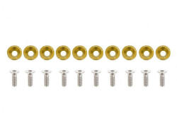 --- None --- Univerzális csavar M6x1.0 15mm JDM Arany