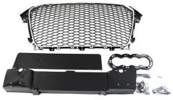 --- None --- Audi Hűtőrács A4 B8 RS Style Króm Fekete 12-15 - llracing - 85 220 Ft