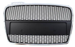 --- None --- Audi Hűtőrács A4 B7 RS Style Króm Fekete 05-08 PDC