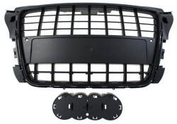 --- None --- Audi Hűtőrács A3 8P S8 Style Fényes Fekete 09-12 PDC
