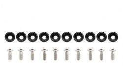 --- None --- Univerzális csavar M6x1.0 15mm JDM Fekete