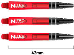 Red Dragon Dart szár Red Dragon Nitrotech műanyag piros, hosszú, 42mm