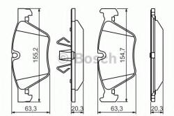 Bosch Set placute frana, frana disc BMW Seria 3 Cabriolet (E93) (2006 - 2013) BOSCH 0 986 494 117