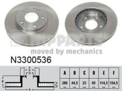 NIPPARTS Disc frana HYUNDAI i30 CW (GD) (2012 - 2016) NIPPARTS N3300536