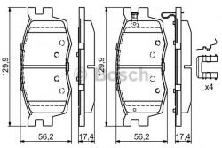 Bosch Set placute frana, frana disc KIA RIO II limuzina (JB) (2005 - 2016) BOSCH 0 986 494 617