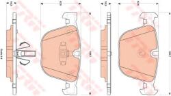 TRW Set placute frana, frana disc BMW Seria 5 Gran Turismo (F07) (2009 - 2016) TRW GDB1857