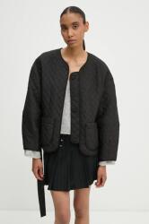 MUNTHE rövid kabát MENEDIG női, fekete, átmeneti, oversize, 1526.24102 - fekete 42