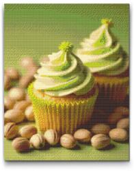 Gyémántszemes kirakó - Dubai csokoládé cupcakes Méret: 40x50cm, Keretezés: Kartonlemezen, Gyémántok: Kerek