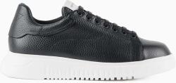 Giorgio Armani bőr sportcipő fekete, X4X264 XF768 00002 - fekete Férfi 41