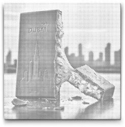 PontPöttyöző - Dubai csokoládé 1 Méret: 50x50cm, Keretezés: Műanyagtáblával, Szín: Kék