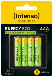 Intenso 1000mAh AAA Ni-MH akkumulátor 4db/csomag (7505214) - vegyesbolt