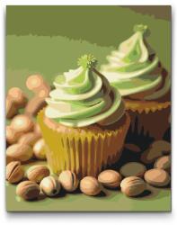  Festés számok szerint - Dubai csokoládé cupcakes Méret: 40x50cm, Keretezés: Keret nélkül (csak a vászon)