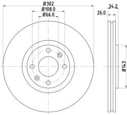 KRIEGER Disc frana BMW Seria 1 (F21) (2011 - 2016) KRIEGER 0950004259