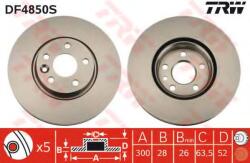 TRW Disc frana LAND ROVER RANGE ROVER EVOQUE Cabriolet (LV) (2016 - 2016) TRW DF4850S