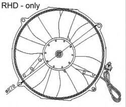 NRF Ventilator, radiator MERCEDES E-CLASS (W210) (1995 - 2003) NRF 47045