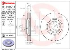BREMBO Disc frana LEXUS GS (JZS147) (1993 - 1997) BREMBO 09.8402. 11