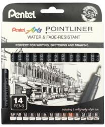 Pentel tűfilc Pointliner 14 db-os szett (YS20P-14)