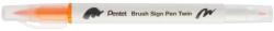 Pentel ecsettoll kétvégű Twin Brush Pen - napsárga (SESW30C-T113E)