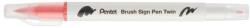 Pentel ecsettoll kétvégű Twin Brush Pen - korallrózsaszín (SESW30C-T135E)
