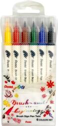Pentel ecsettoll kétvégű Twin Brush Pen 6 db-os szett (SESW30C-6)