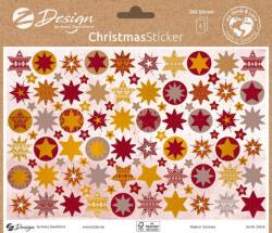 Avery Zweckform Avery TREND karácsonyi papír matrica - csillagok A5 2 ív (54616)
