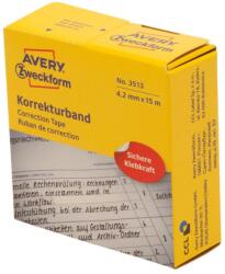 Avery Zweckform Avery fehér kézzel írható javító szalag 4, 2 mm x 15 méter (3513)