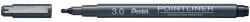 Pentel tűfilc kalligráfia Pointliner 3, 0 mm - fekete (S20P-C30A)