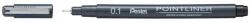 Pentel tűfilc Pointliner 0, 1 mm - fekete (S20P-1A)