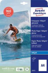 AVERY Avery klasszikus minőségű tintasugaras fényes fotópapír 160g - os 50 ív A4 (2415)