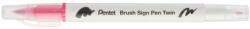 Pentel ecsettoll kétvégű Twin Brush Pen - bíbor (SESW30C-T119E)