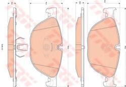 TRW Set placute frana, frana disc BMW Seria 5 (F10, F18) (2009 - 2016) TRW GDB1838