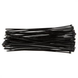 TOPEX Legaturi de cablu 4, 8 mm x 300 mm, negru, 75 bucati (44E980)