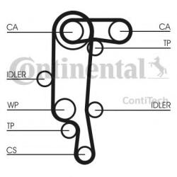 CONTITECH Set pompa apa + curea dintata SEAT LEON (1M1) (1999 - 2006) CONTITECH CT957WP4