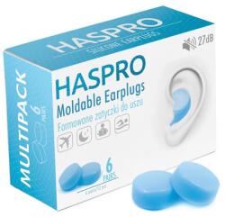 Haspro Szilikon füldugók Mold6 - kék színben Haspro (12 darab)