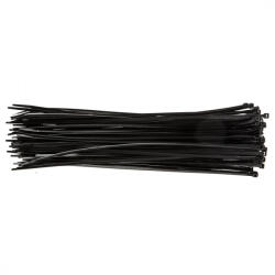 TOPEX Legaturi de cablu 4, 8 mm x 370 mm, negru, 75 bucati (44E982)