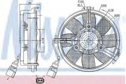 NISSENS Ventilator, radiator AUDI A4 Avant (8E5, B6) (2001 - 2004) NISSENS 85639